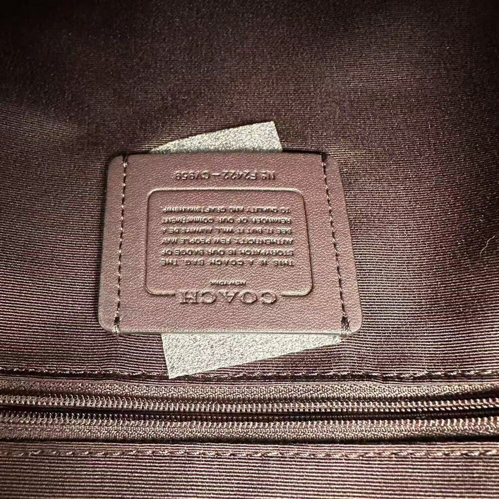 Coach Black/Brown Signature Satchel Crossbody - Picture 9 of 12